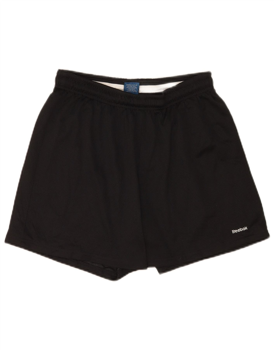 Shorts esportivos masculinos Reebok pequeno poliéster preto