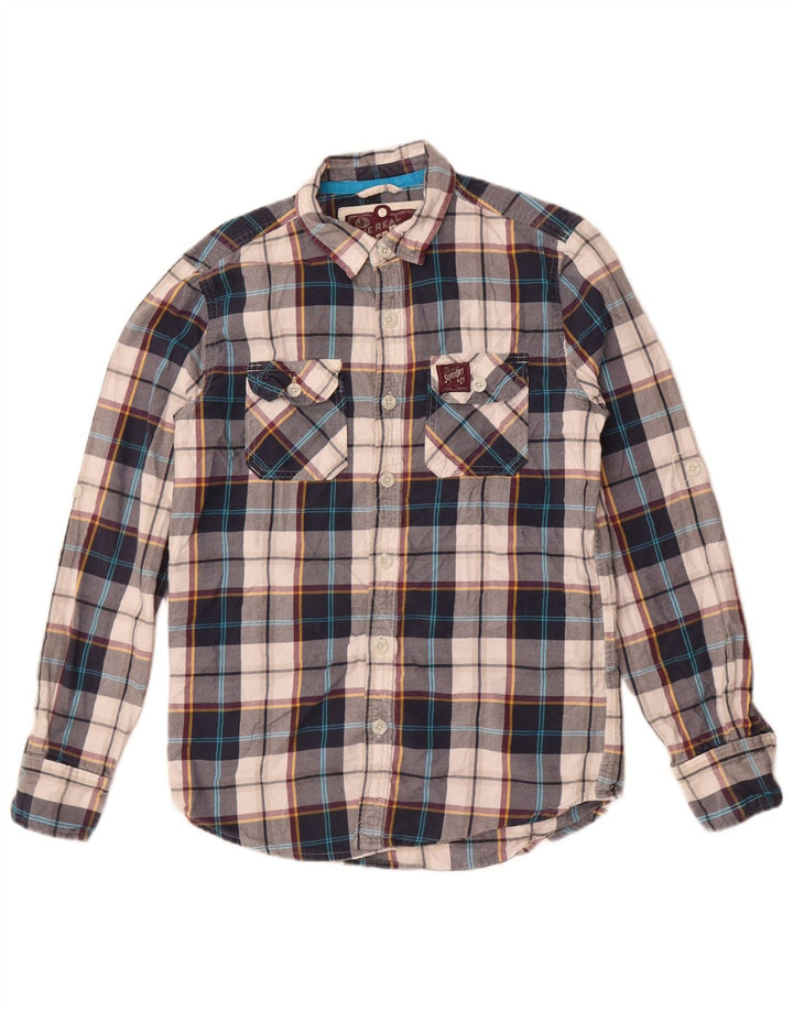 Camisa masculina Superdry Classic Lumberjack flanela média xadrez multicolorida