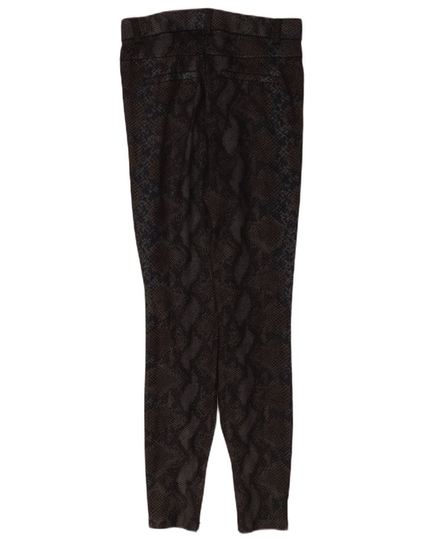 Zara Womens Trafaluc Leggings UK 14 Médio Preto Animal Print
