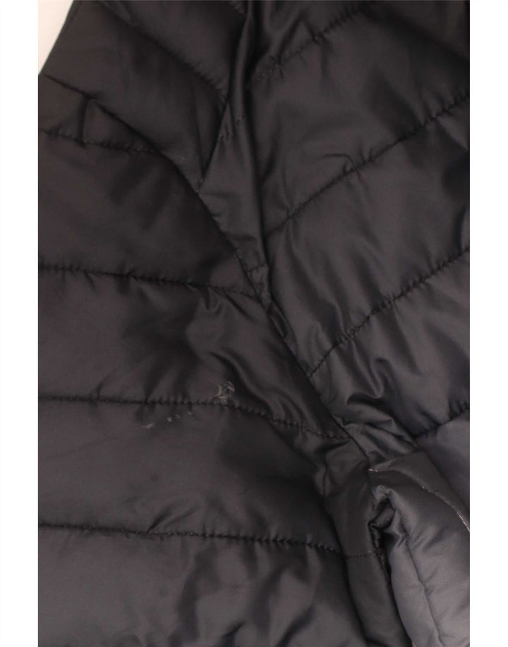 Jaqueta feminina acolchoada com capuz Ellesse UK 14 médio azul marinho colorblock
