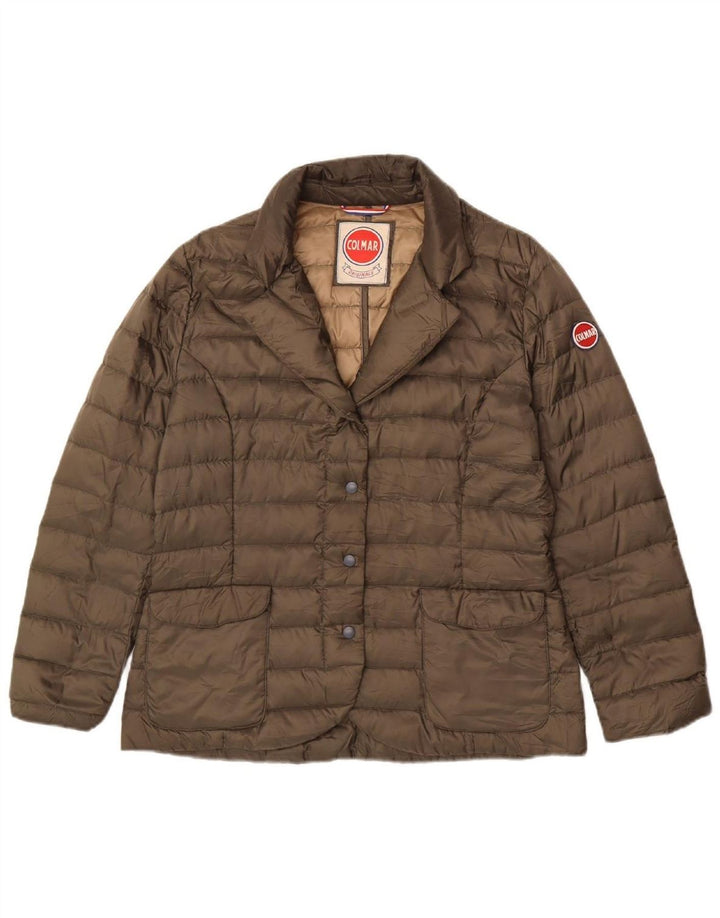 COLMAR Blazer feminino acolchoado jaqueta IT 48 XL cáqui