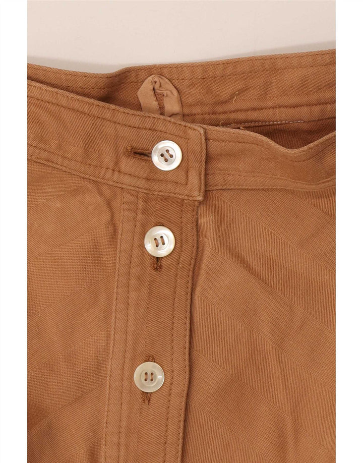 Saia vintage feminina linha A W26 pequena marrom