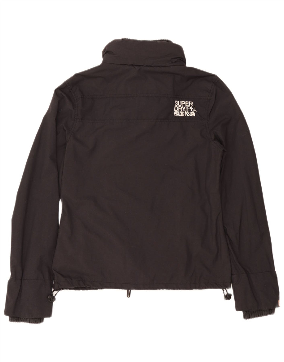 Jaqueta de chuva feminina Superdry UK 14 nylon cinza médio