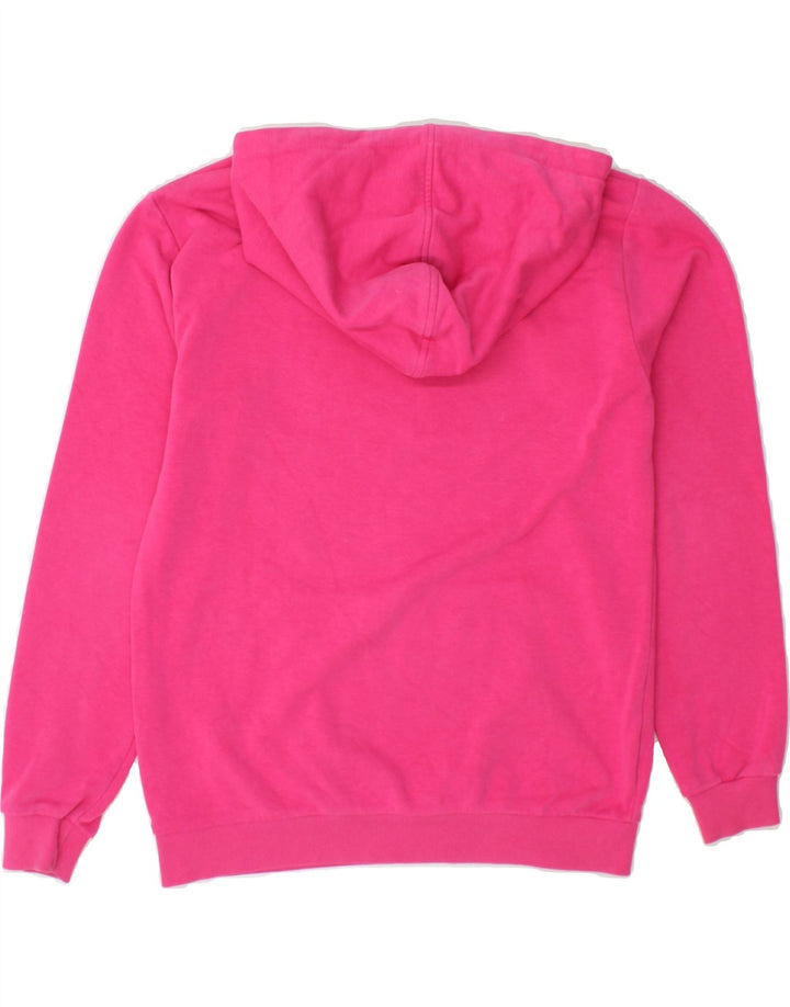 FILA Girls Graphic Hoodie Jumper 11-12 Years Pink Cotton Vintage Fila and Second-Hand Fila from Messina Hembry 