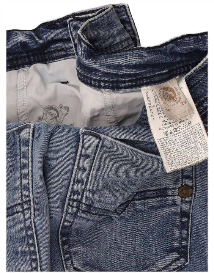 Diesel Mens Slim Jeans W29 L31 Azul Algodão
