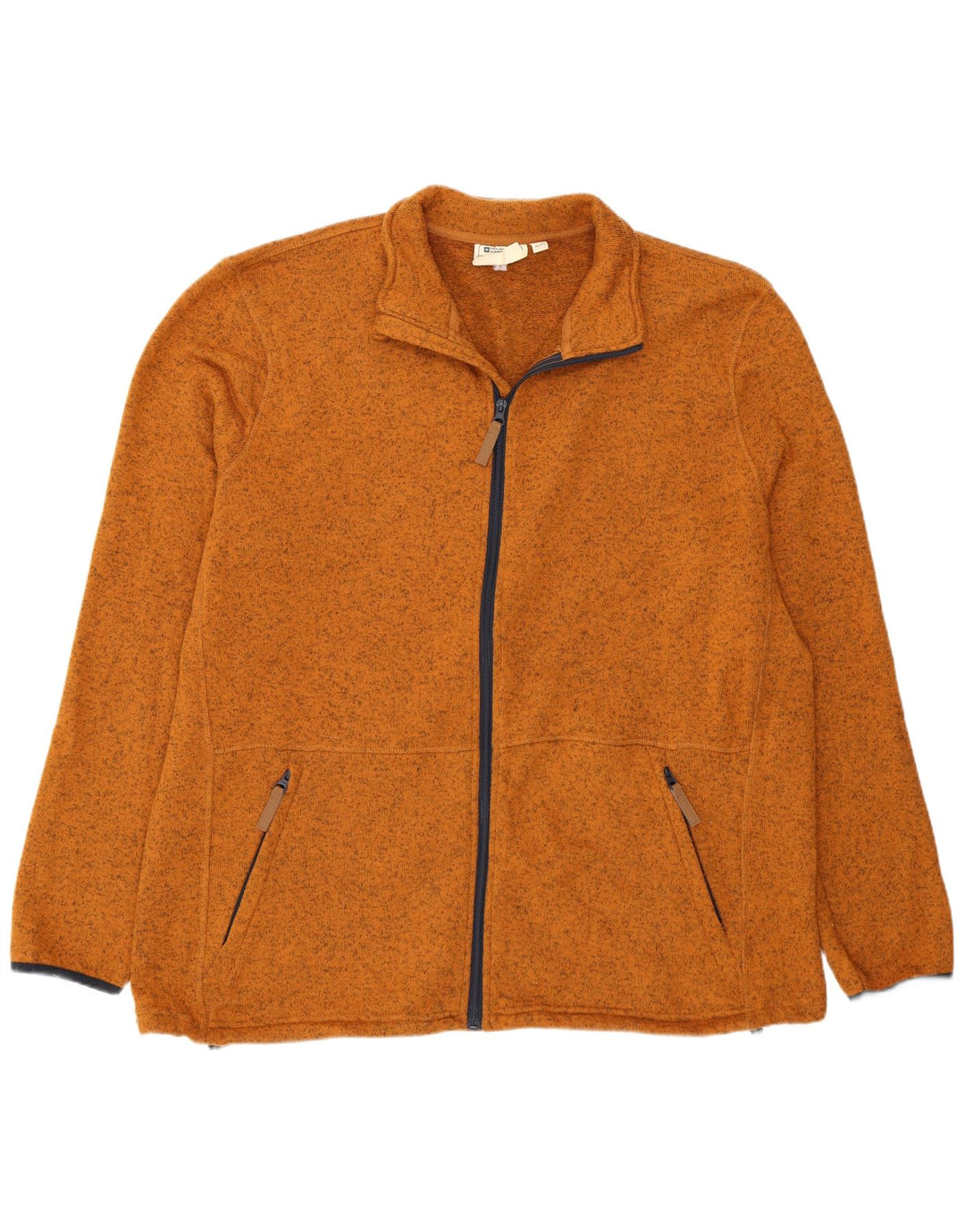 O revestimento superior 3XL Brown do fato de treino dos homens do armazém da montanha flecked o poliéster