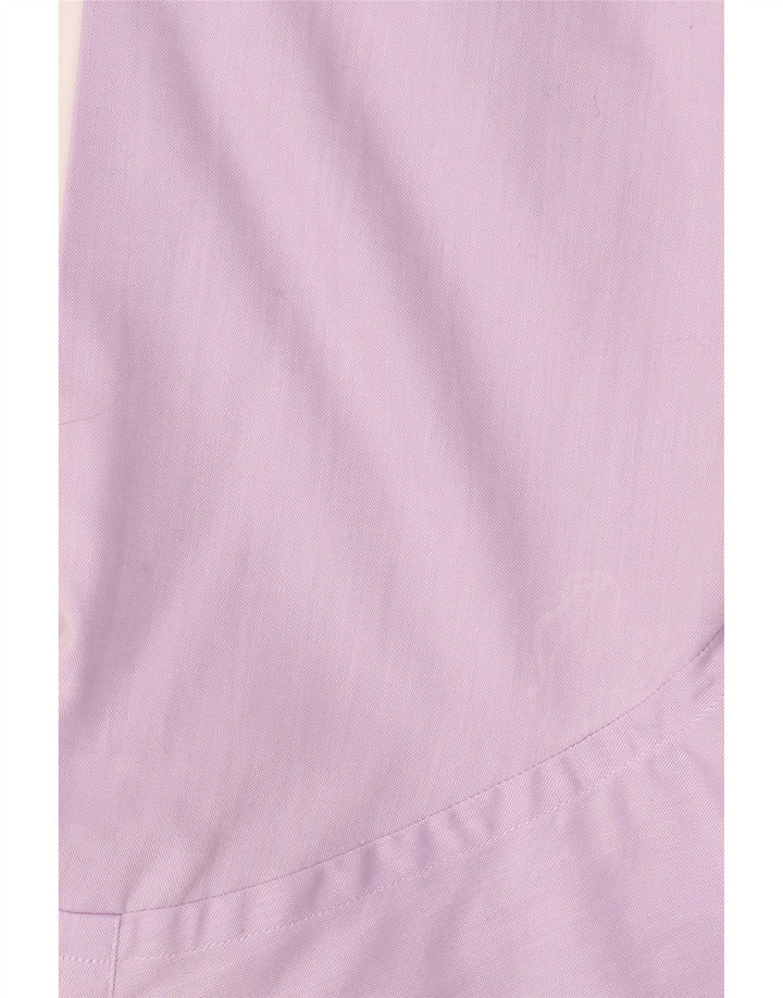 Camisa masculina Hugo Boss Regular Fit tamanho 4015 3/4 algodão roxo médio