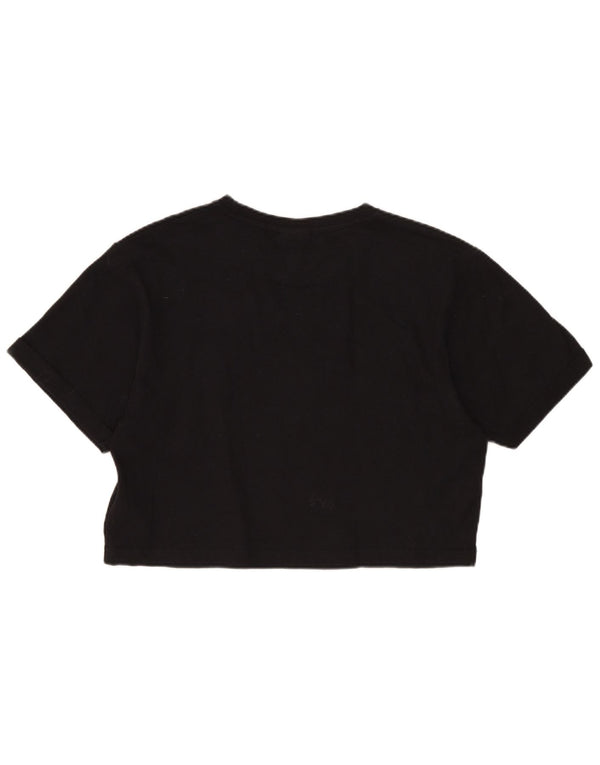 Camiseta feminina Ellesse com corte solto e estampa gráfica UK 6 XS algodão preto
