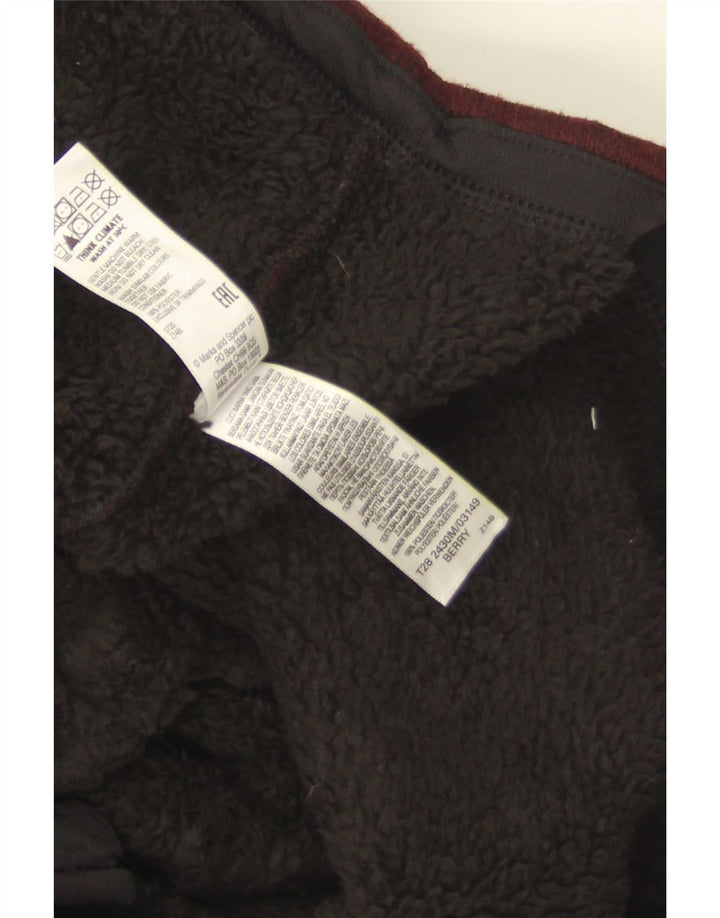 Jaqueta masculina de treino Sherpa Marks & Spencer médio poliéster Borgonha