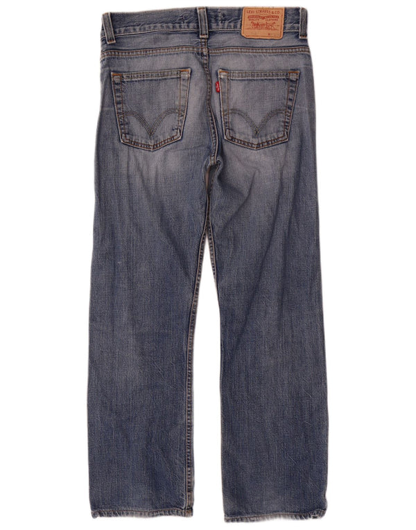Calça jeans masculina Levi's 506 Distressed Standard Fit Straight W31 L29 Azul Algodão
