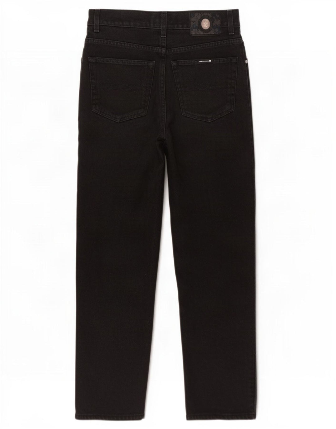 Trussardi Calça jeans masculina cônica W34 L29 algodão preto