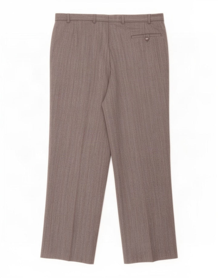 Calça masculina Marks & Spencer St. Michael Suit W38 L29 listrada cinza