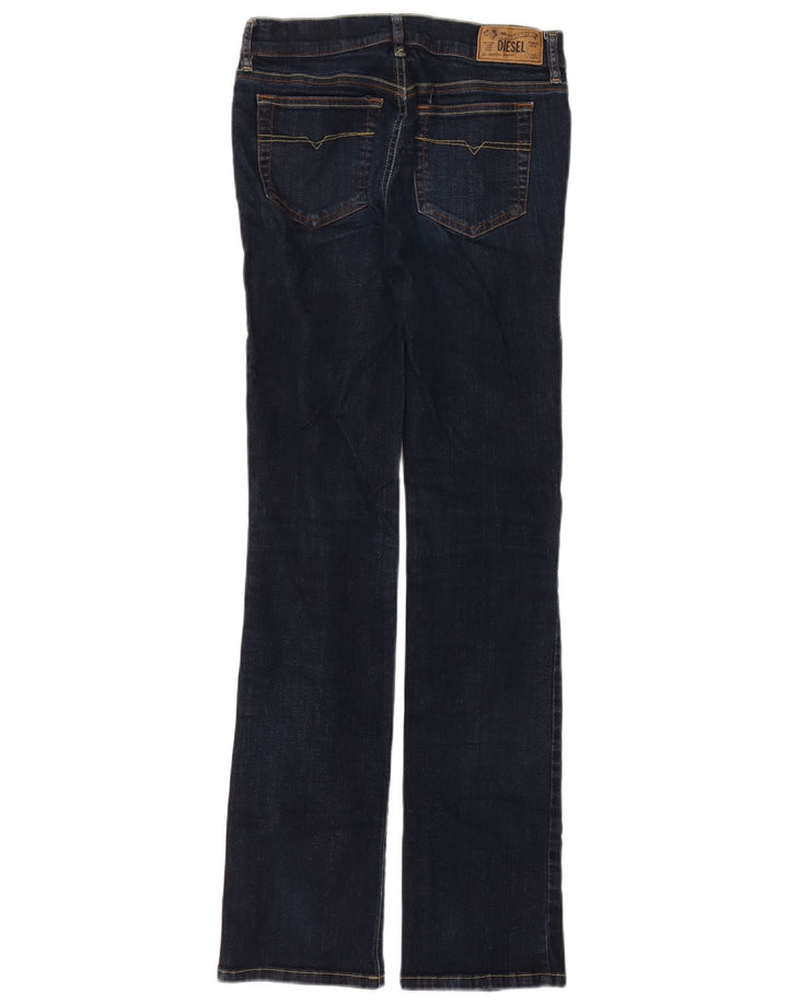 Jeans retos femininos Diesel W27 L32 algodão azul marinho