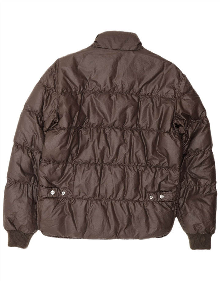 Jaqueta acolchoada masculina Dsquared com zíper IT 48 marrom médio designer