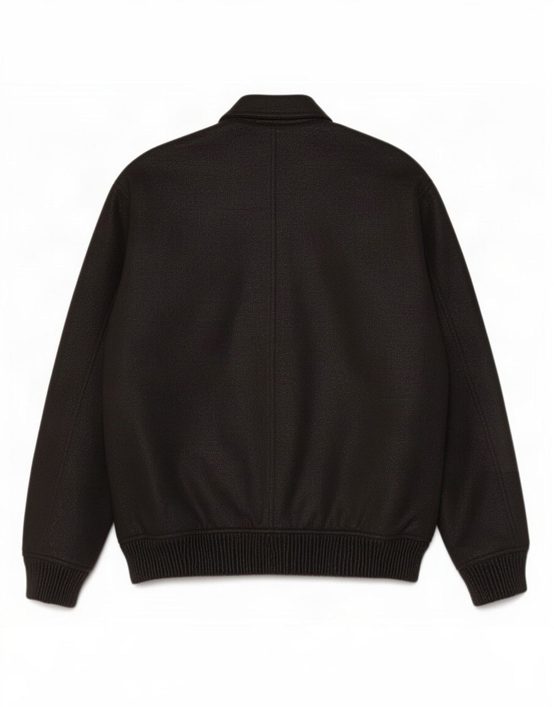 Jaqueta bomber masculina Zara UK 40 grande poliéster manchado preto