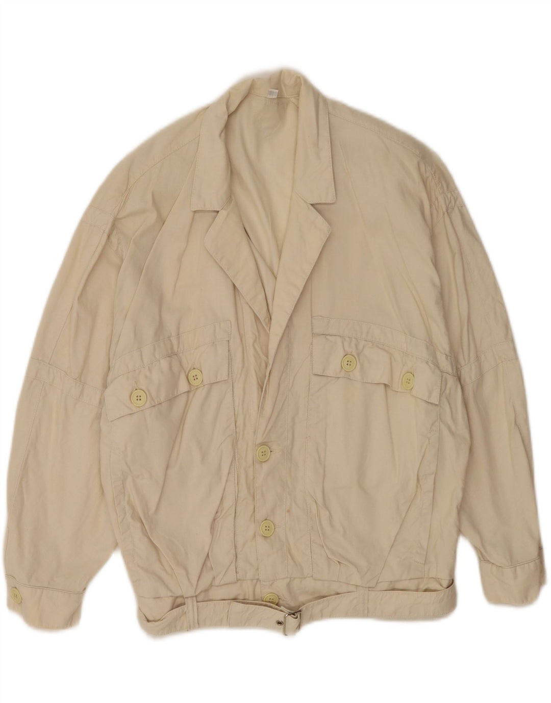 Jaqueta bomber masculina Swinger Batwing UK 44 2XL algodão bege