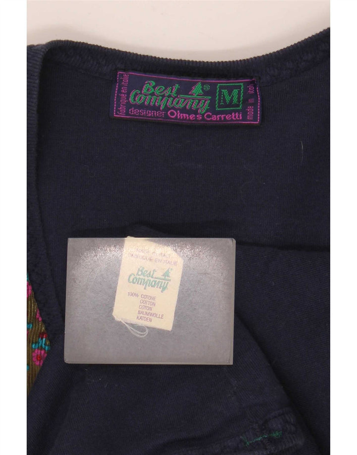 Colete feminino Best Company UK 14 médio floral multicolorido