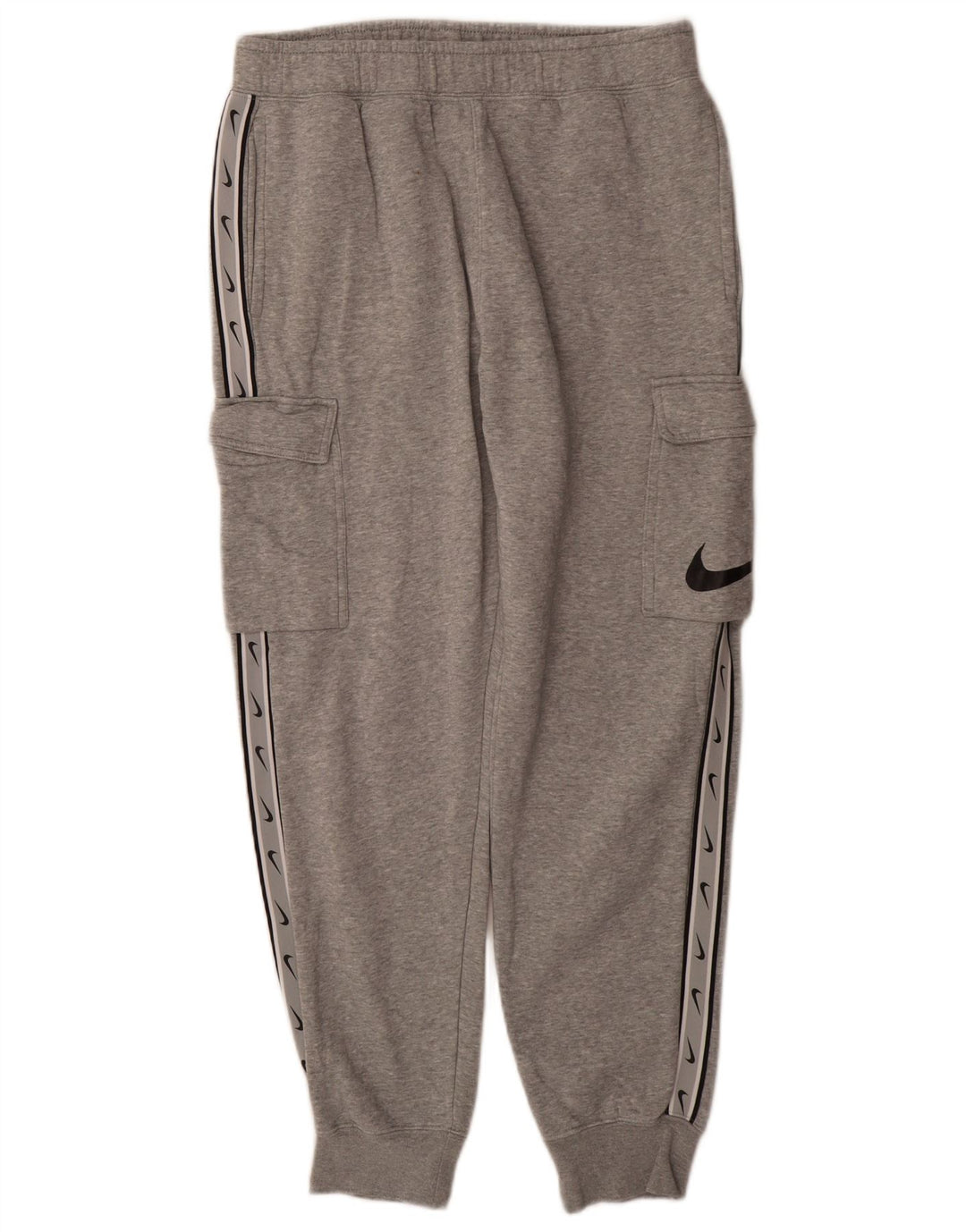 Calça de treino Nike masculina Graphic Cargo Joggers cinza médio manchado