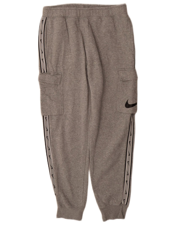 Calça de treino Nike masculina Graphic Cargo Joggers cinza médio manchado