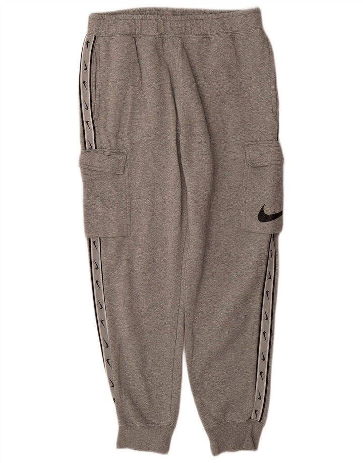 Calça de treino Nike masculina Graphic Cargo Joggers cinza médio manchado