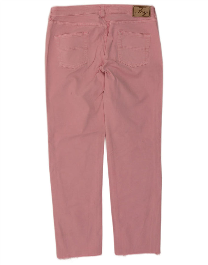 Calça jeans reta feminina Fay W31 L27 algodão rosa