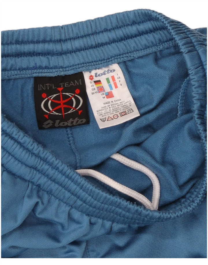 Calça de treino masculina Lotto UK 38/40 poliéster azul médio