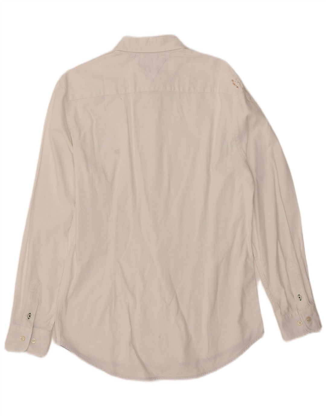 Camisa masculina Tommy Hilfiger Slim Fit média branca