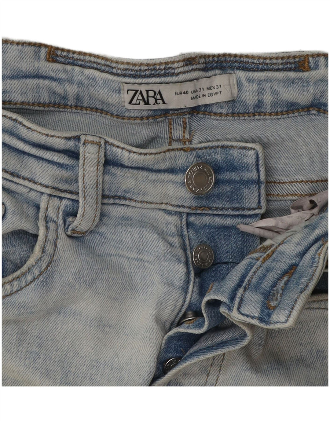 Calça jeans skinny masculina Zara EU 40 médio W31 L29 azul
