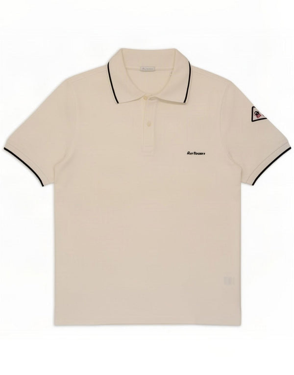 Roy Rogers Camisa polo masculina 2XL algodão branco