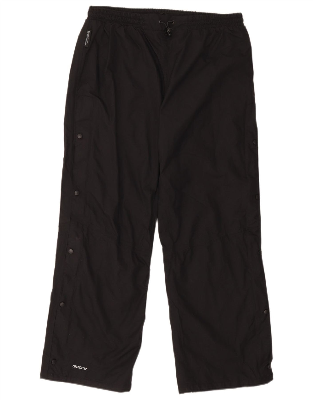 Calça impermeável feminina UK 14 grande nylon preto do armazém da montanha