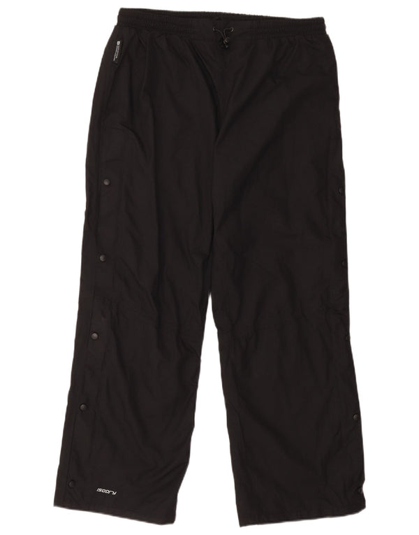 Calça impermeável feminina UK 14 grande nylon preto do armazém da montanha