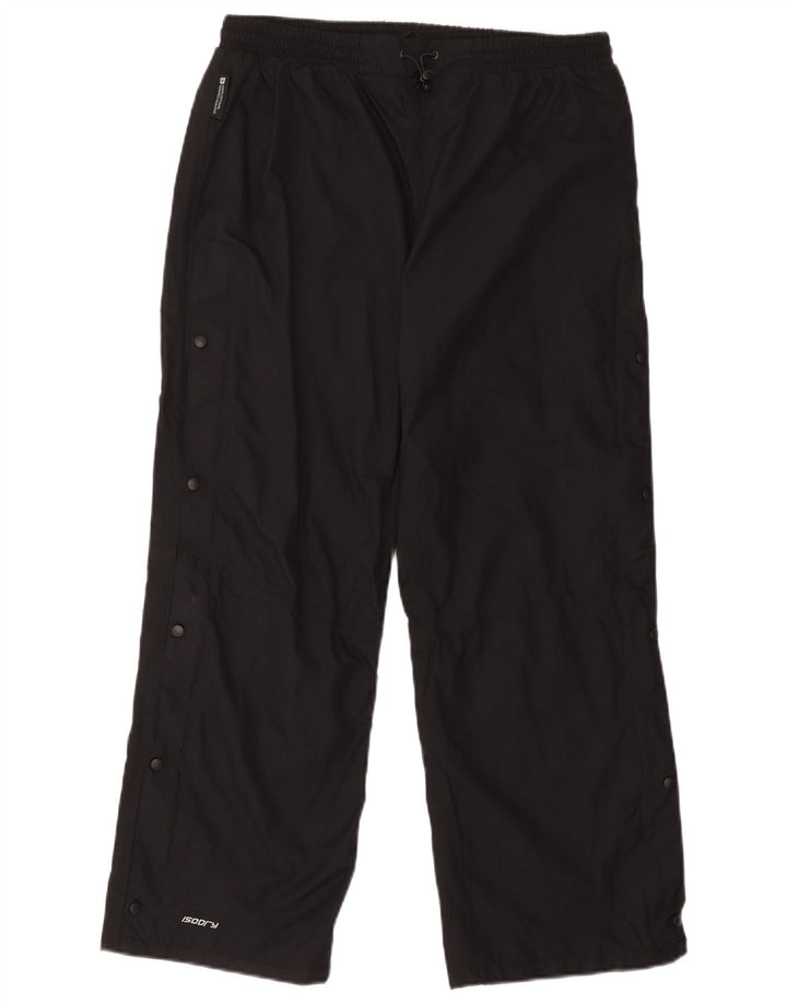 Calça impermeável feminina UK 14 grande nylon preto do armazém da montanha