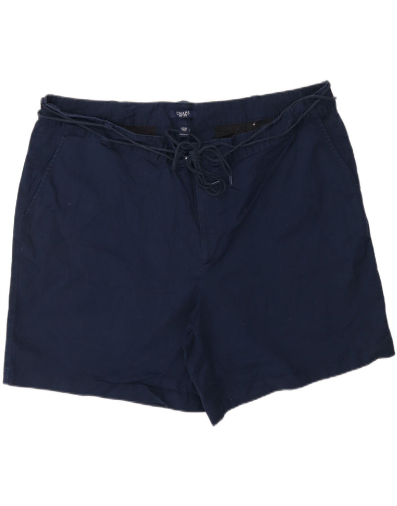 CHAPS Womens Chino Shorts US 24 4XL W48  Navy Blue Cotton Vintage Chaps and Second-Hand Chaps from Messina Hembry 