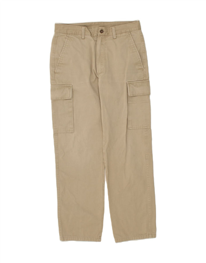 BELFE Womens Straight Cargo Trousers IT 46 Large W32 L29  Beige Cotton Vintage Belfe and Second-Hand Belfe from Messina Hembry 