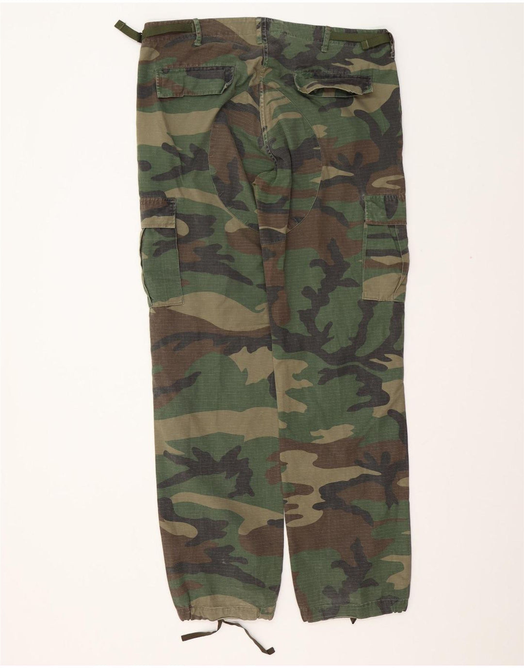 Calça cargo masculina reta BARROW'S grande W36 L34 camuflagem cáqui