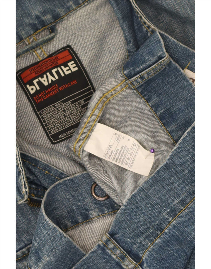 Jaqueta jeans masculina Playlife UK 42 XL algodão azul