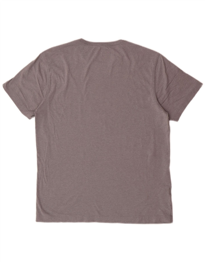 Camiseta masculina EDDIE BAUER de algodão cinza médio