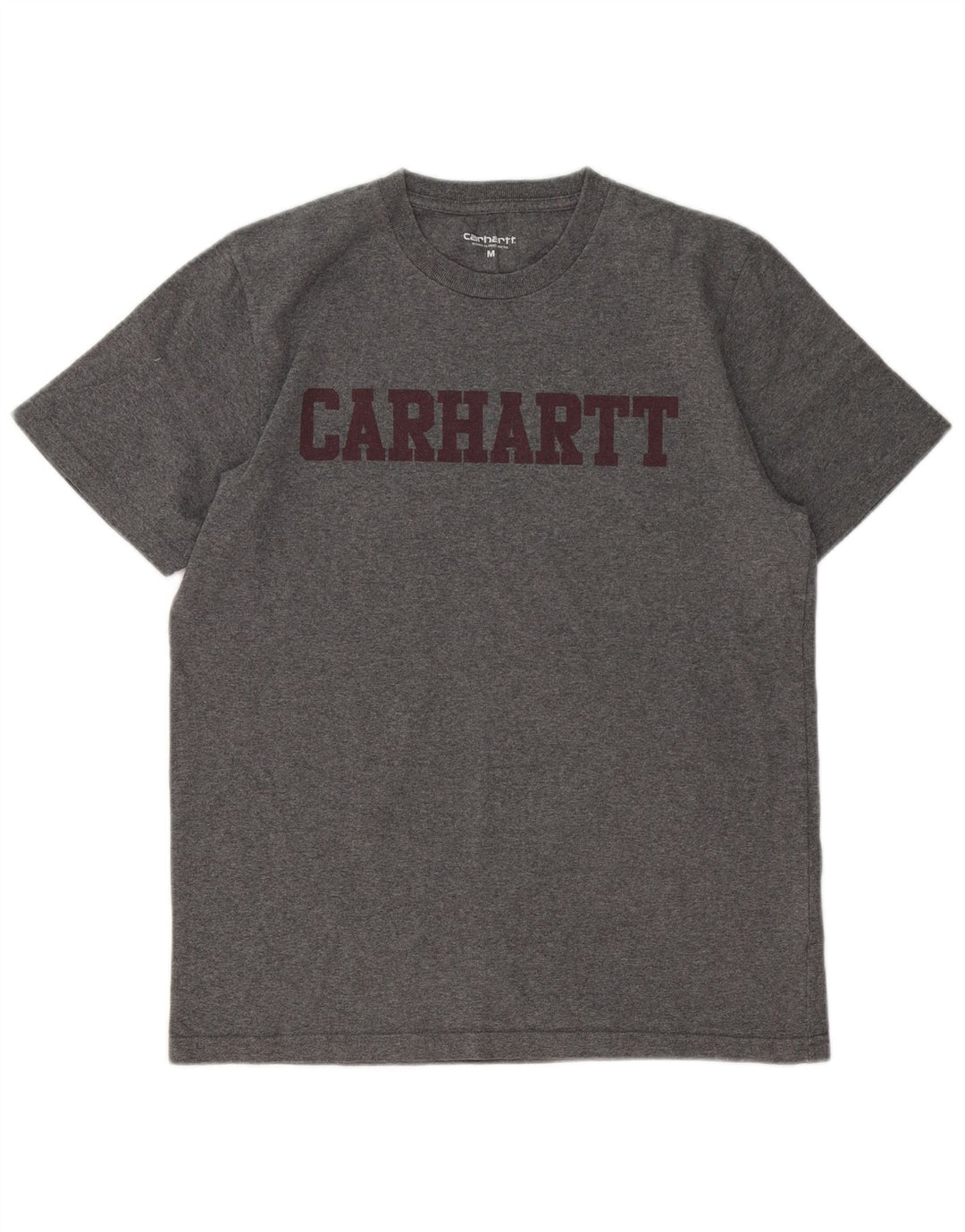 Camiseta gráfica masculina Carhartt Top cinza médio algodão
