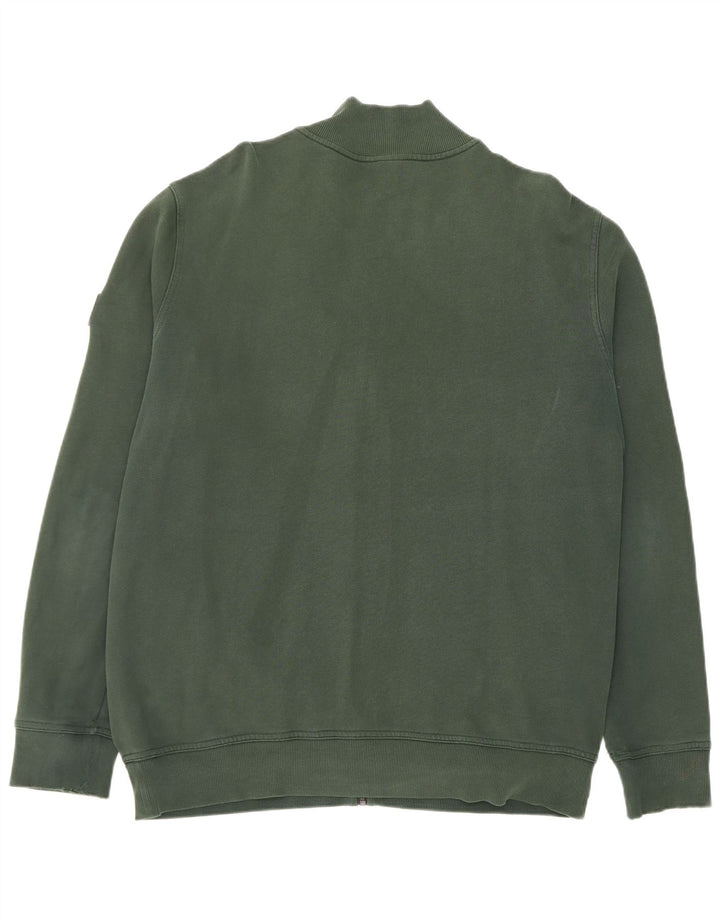 Hugo Boss Mens Treino Top Jaqueta XL Algodão Verde