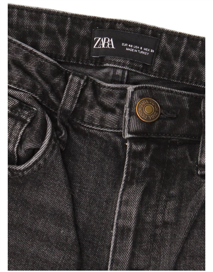 Zara Jeans Slim Feminino EU 40 Médio W30 L27 Preto