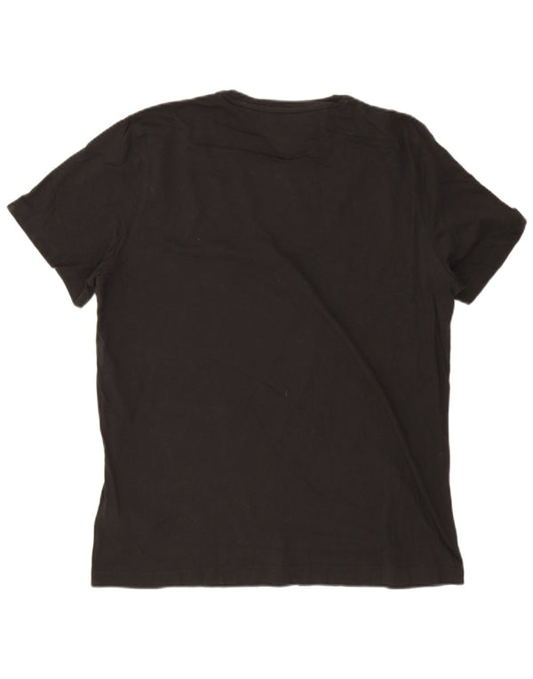 Tommy Hilfiger Mens T-Shirt Top XL Black Cotton