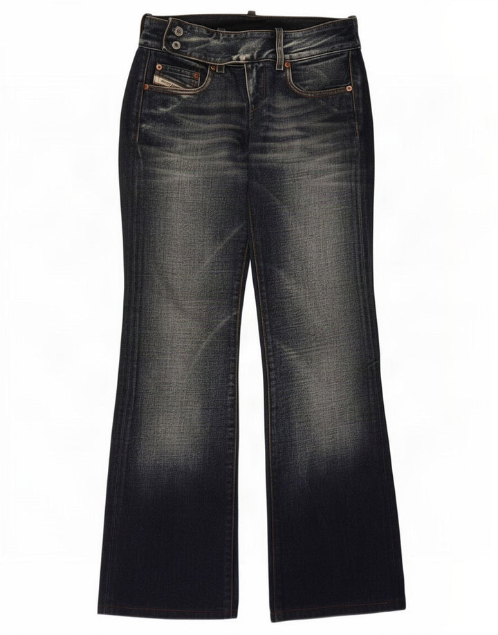 Diesel feminino bootcut jeans W26 L30 algodão azul marinho