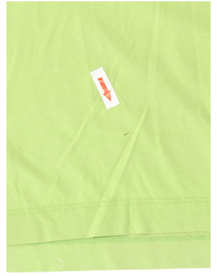 Camiseta gráfica masculina Champion verde médio