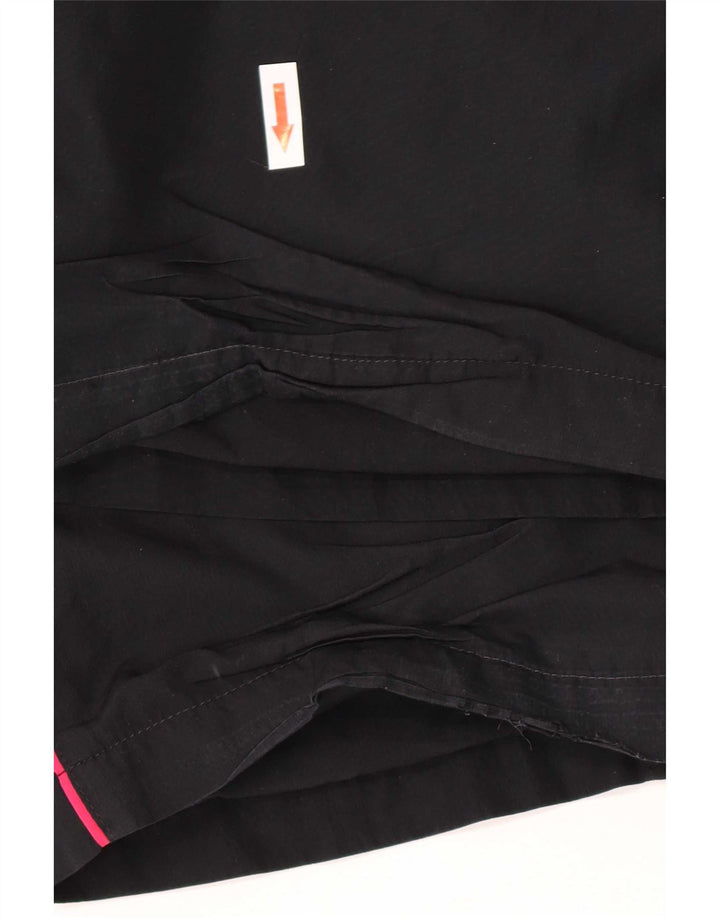 Calça de treino feminina Nike UK 10 pequena preta poliéster