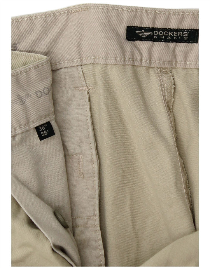 Calça chino masculina DOCKERS cáqui reta W36 L30 verde