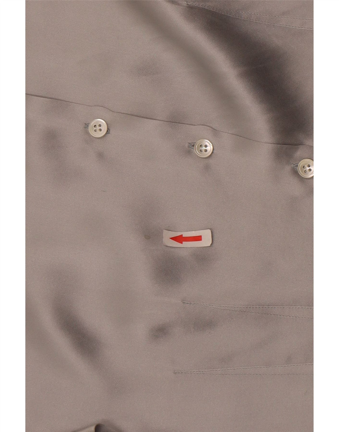 Blusa feminina Cacharel IT 42 seda cinza médio