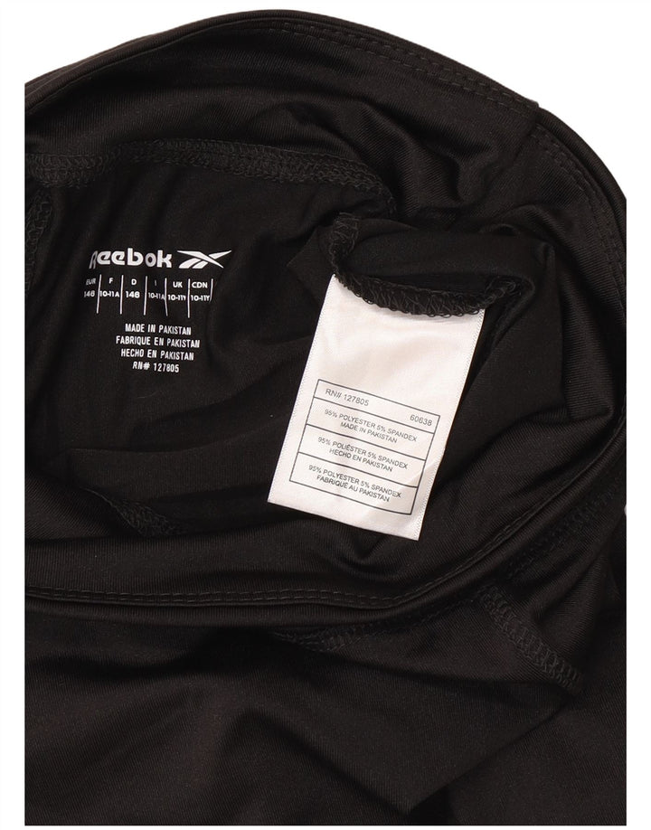 Leggings Reebok Girl Capri Graphic 10-11 Anos Preto Poliéster