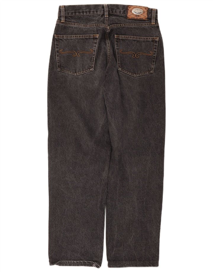 Charro Mens Straight Jeans W33 L29 Algodão Cinza