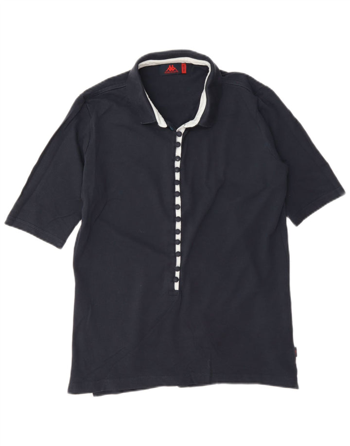 Camisa polo feminina Kappa UK 14 médio azul marinho