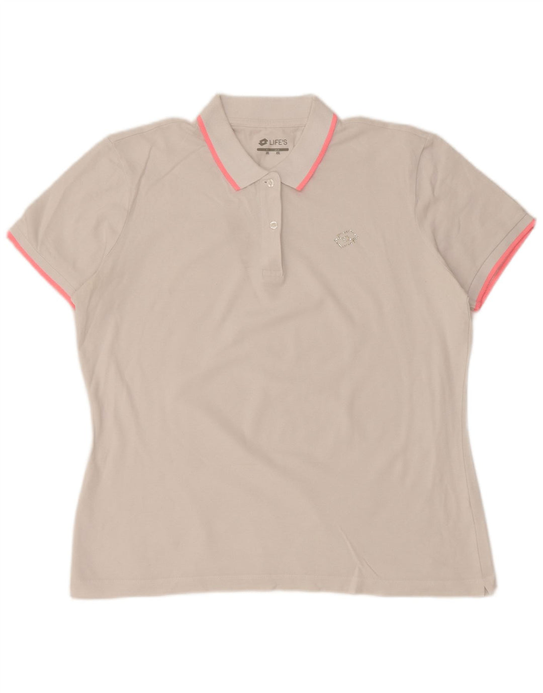 Camisa polo feminina LOTTO UK 20 2XL branca